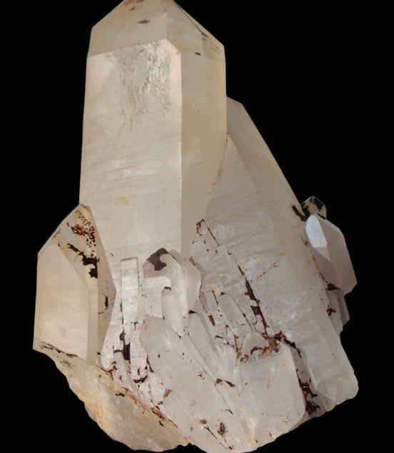 Quartz crystal cluster 1370g in sunlight - Rocks and Things Store