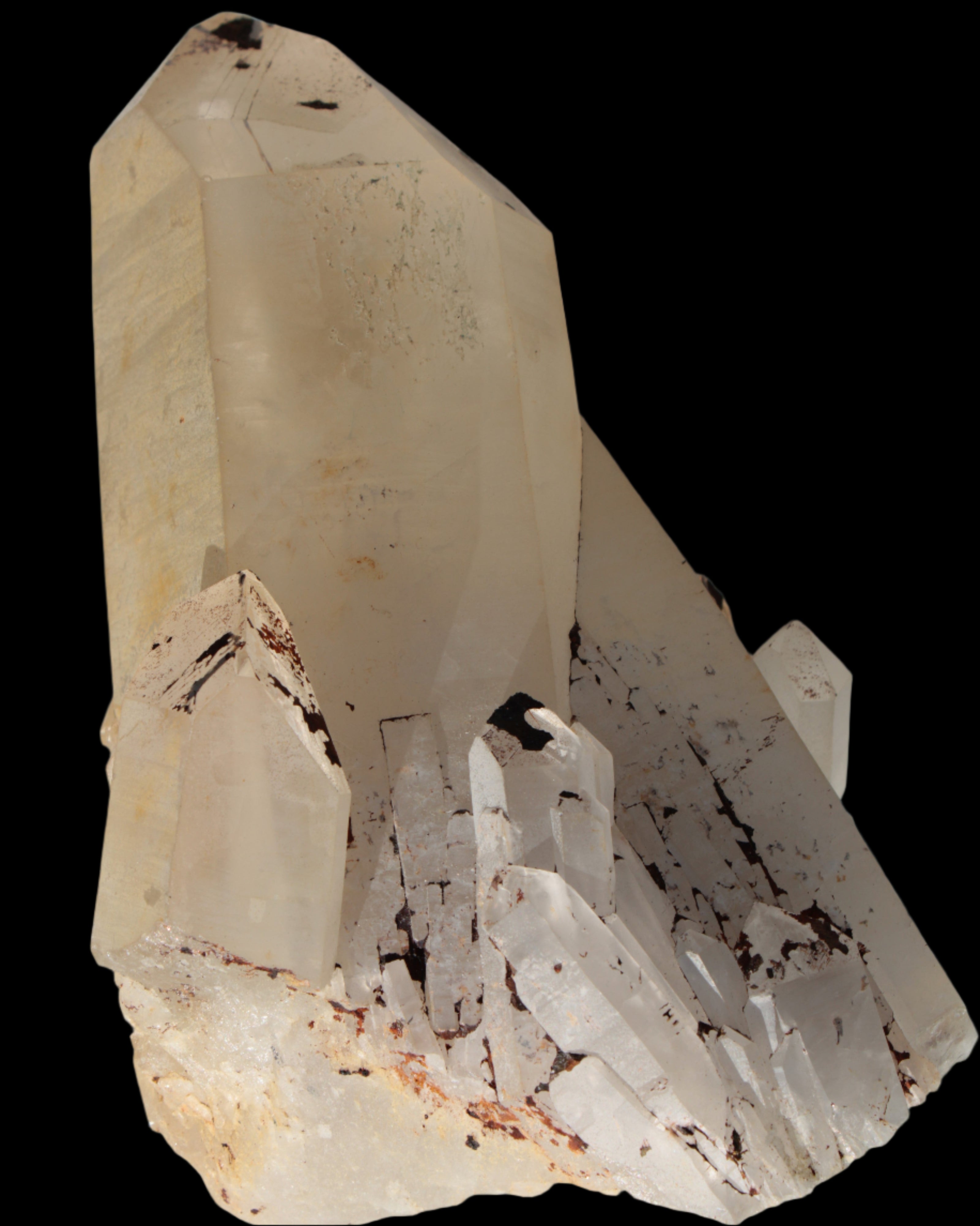 Quartz crystal cluster 1370g in sunlight - Rocks and Things Store