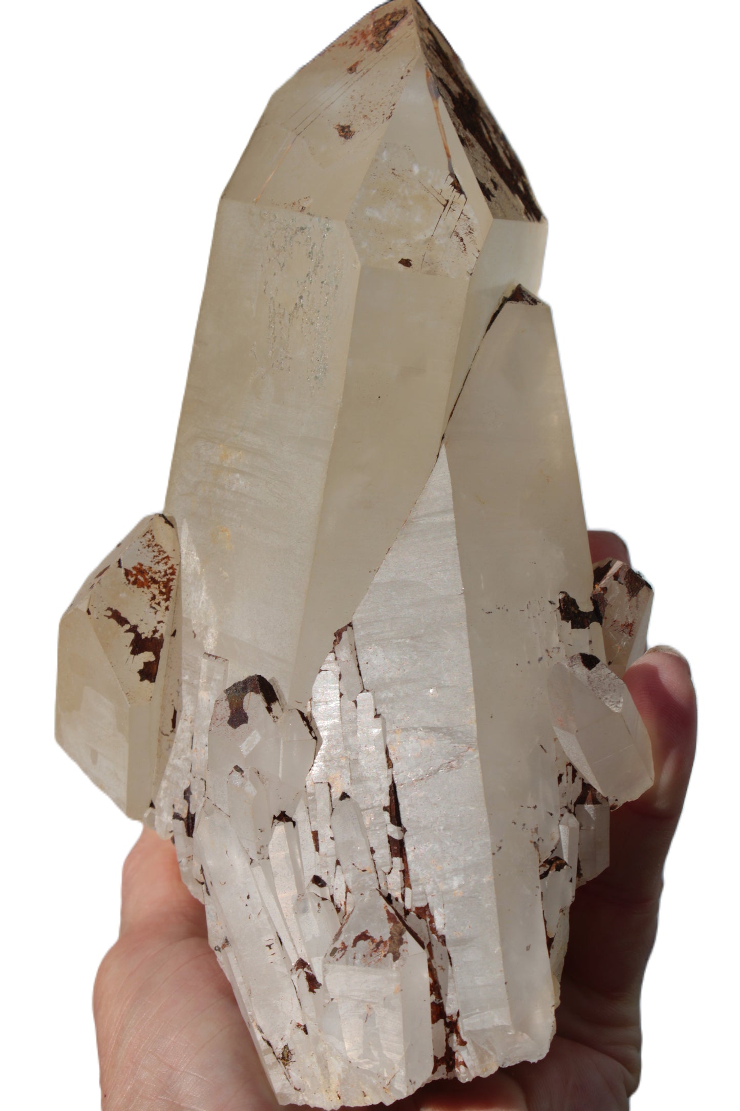 Quartz crystal cluster 1370g Rocks and Things