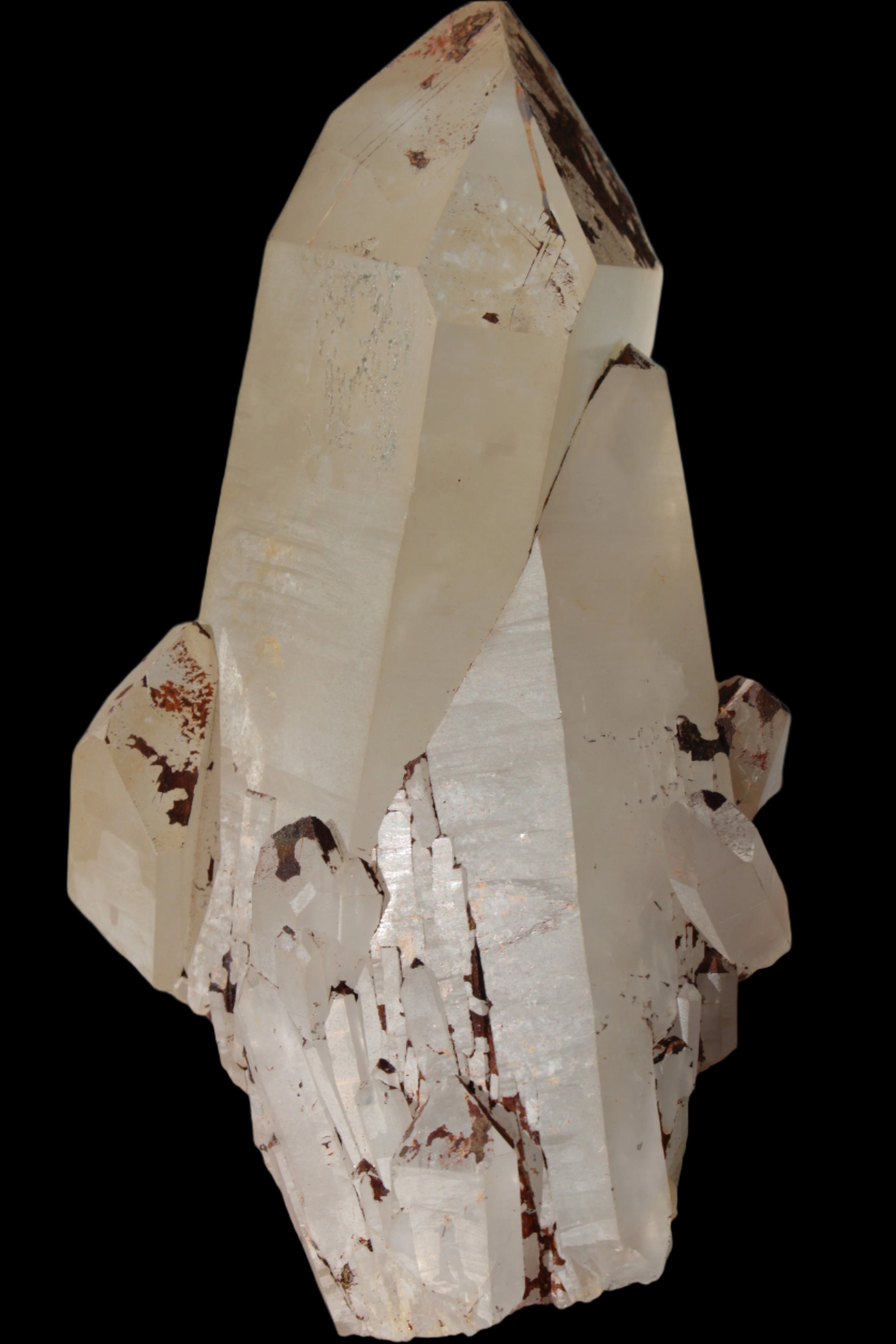 Quartz crystal cluster 1370g in sunlight - Rocks and Things Store