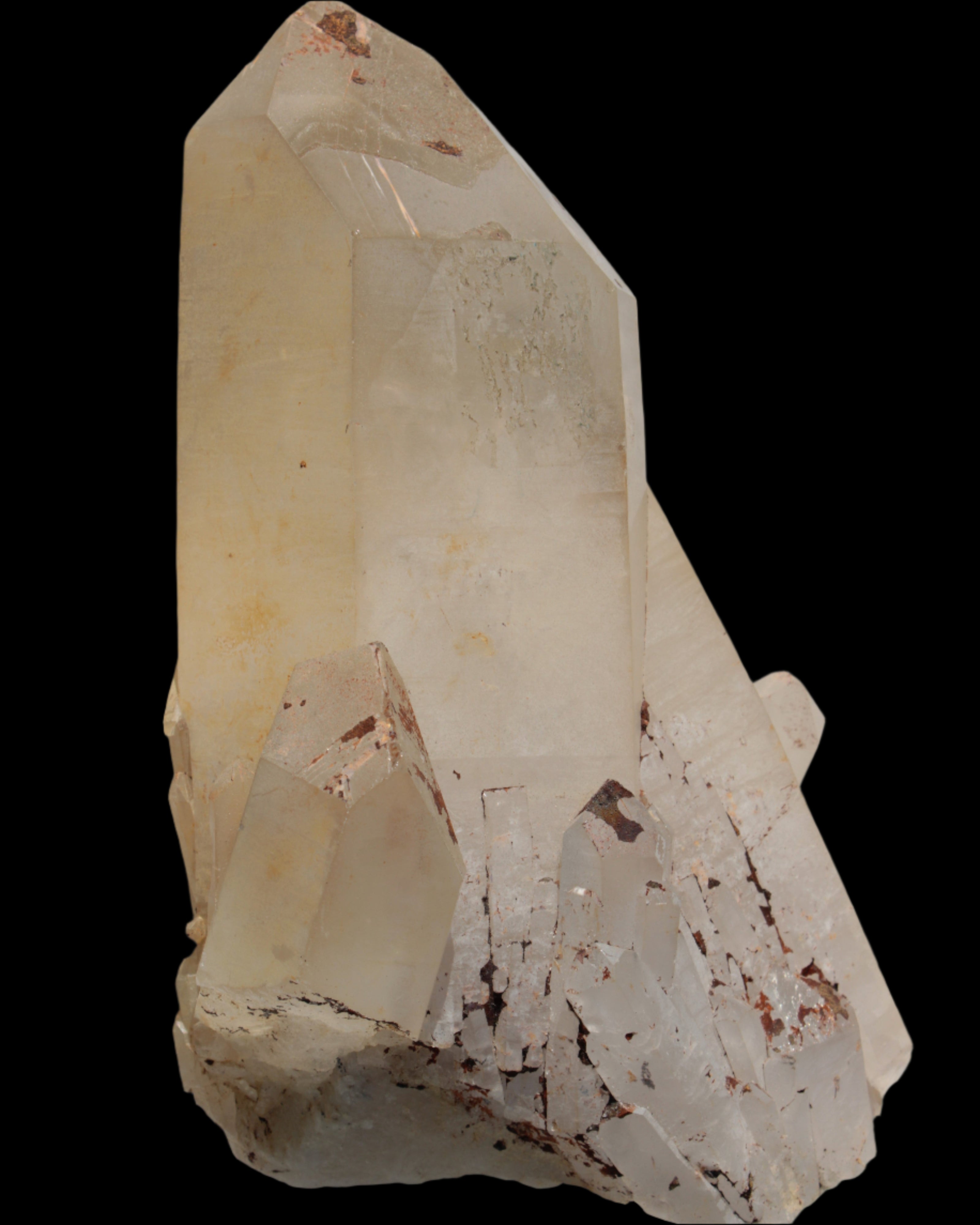 Quartz crystal cluster 1370g Rocks and ThingsQuartz crystal cluster 1370g in sunlight - Rocks and Things Store