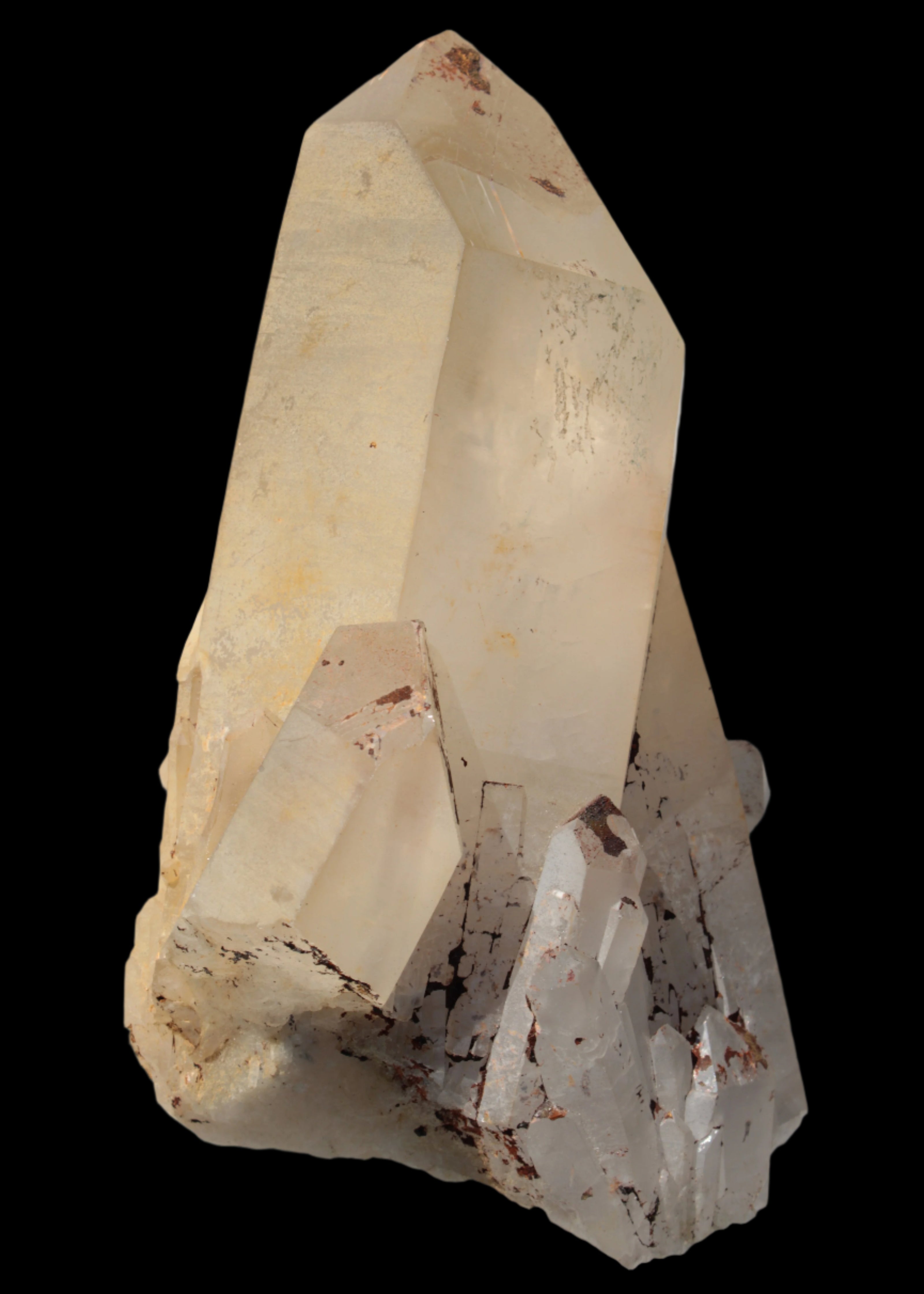 Quartz crystal cluster 1370g Rocks and ThingsQuartz crystal cluster 1370g in sunlight - Rocks and Things Store