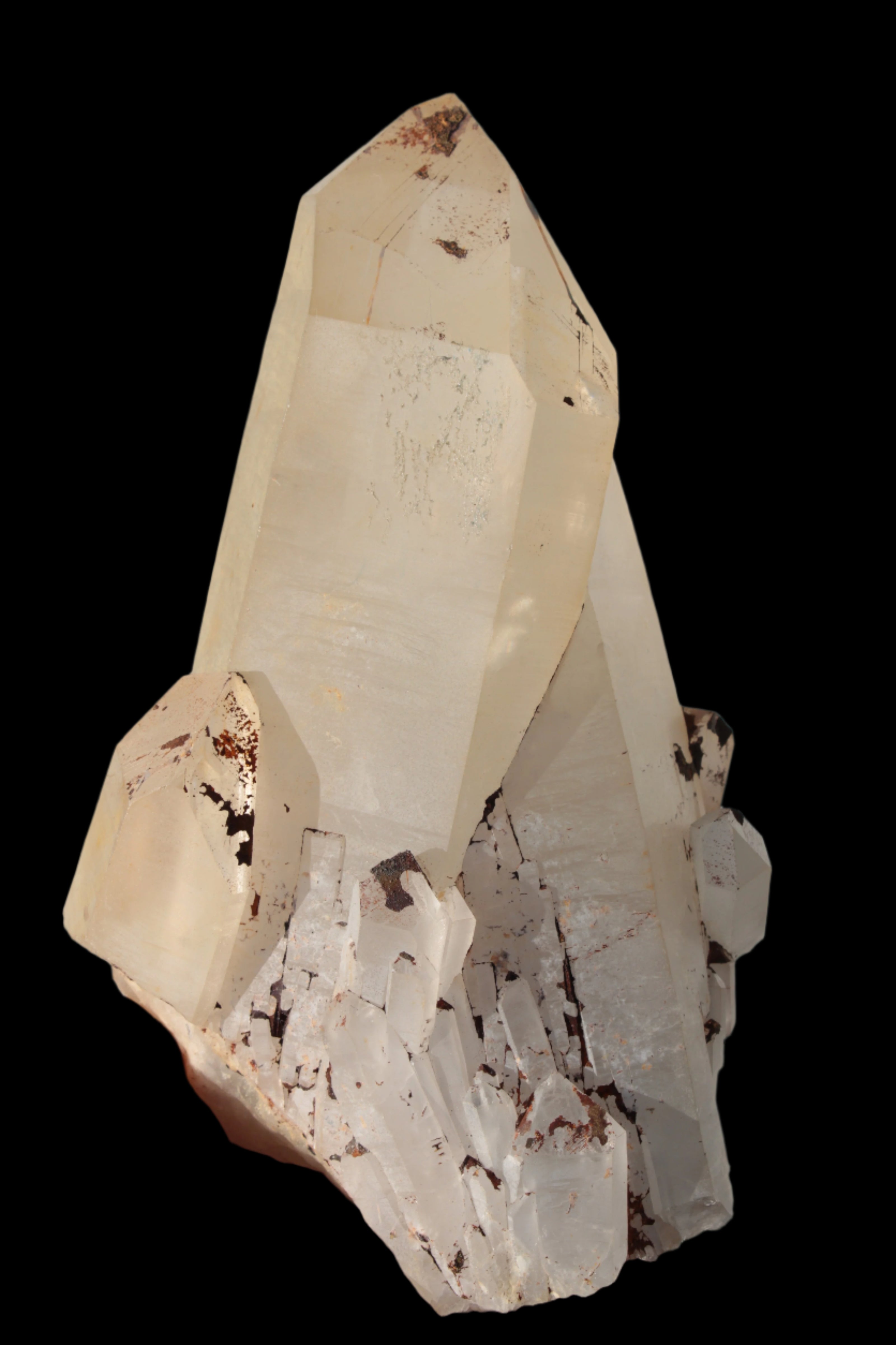 Quartz crystal cluster 1370g in sunlight - Rocks and Things Store