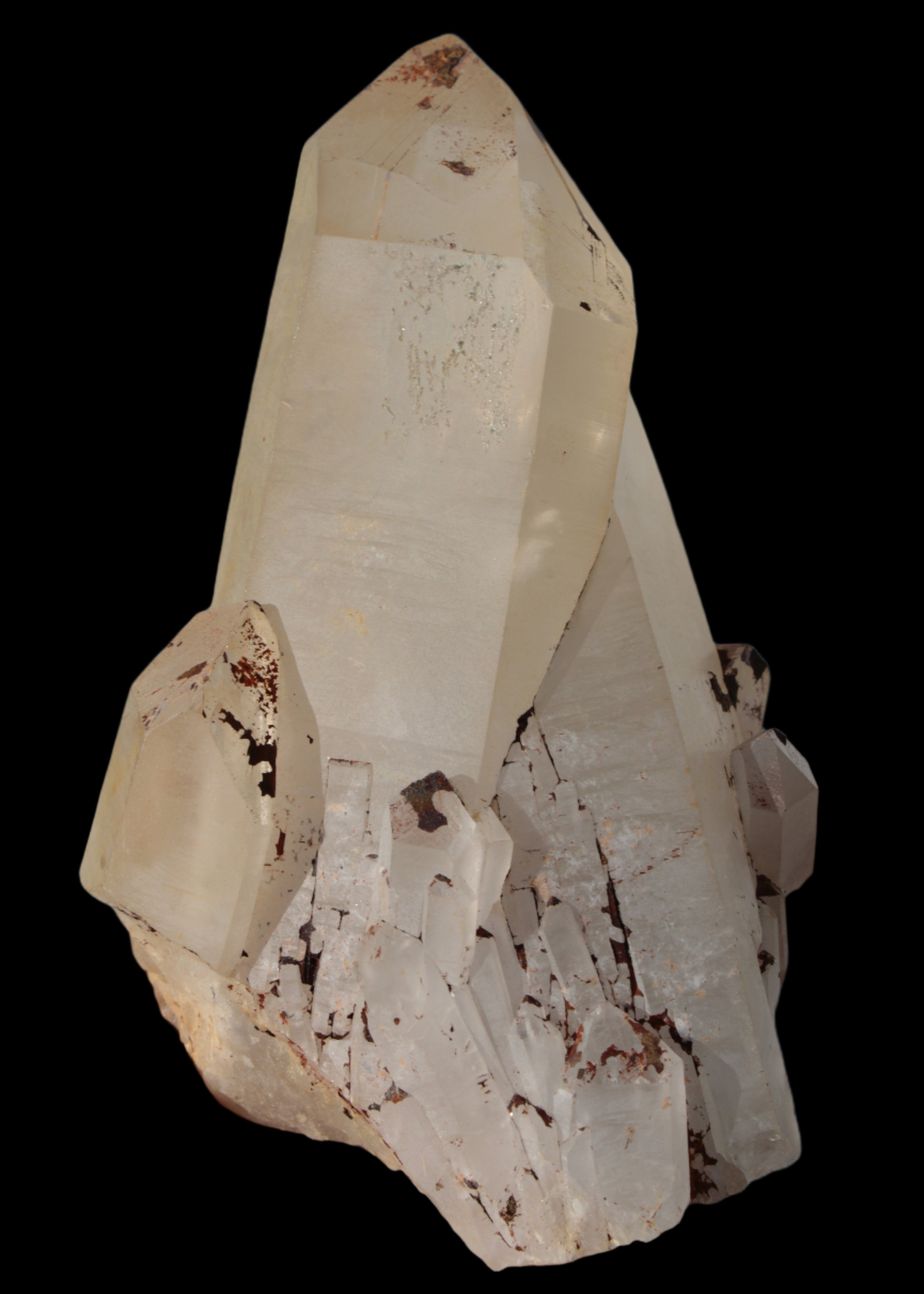 Quartz crystal cluster 1370g in sunlight - Rocks and Things Store