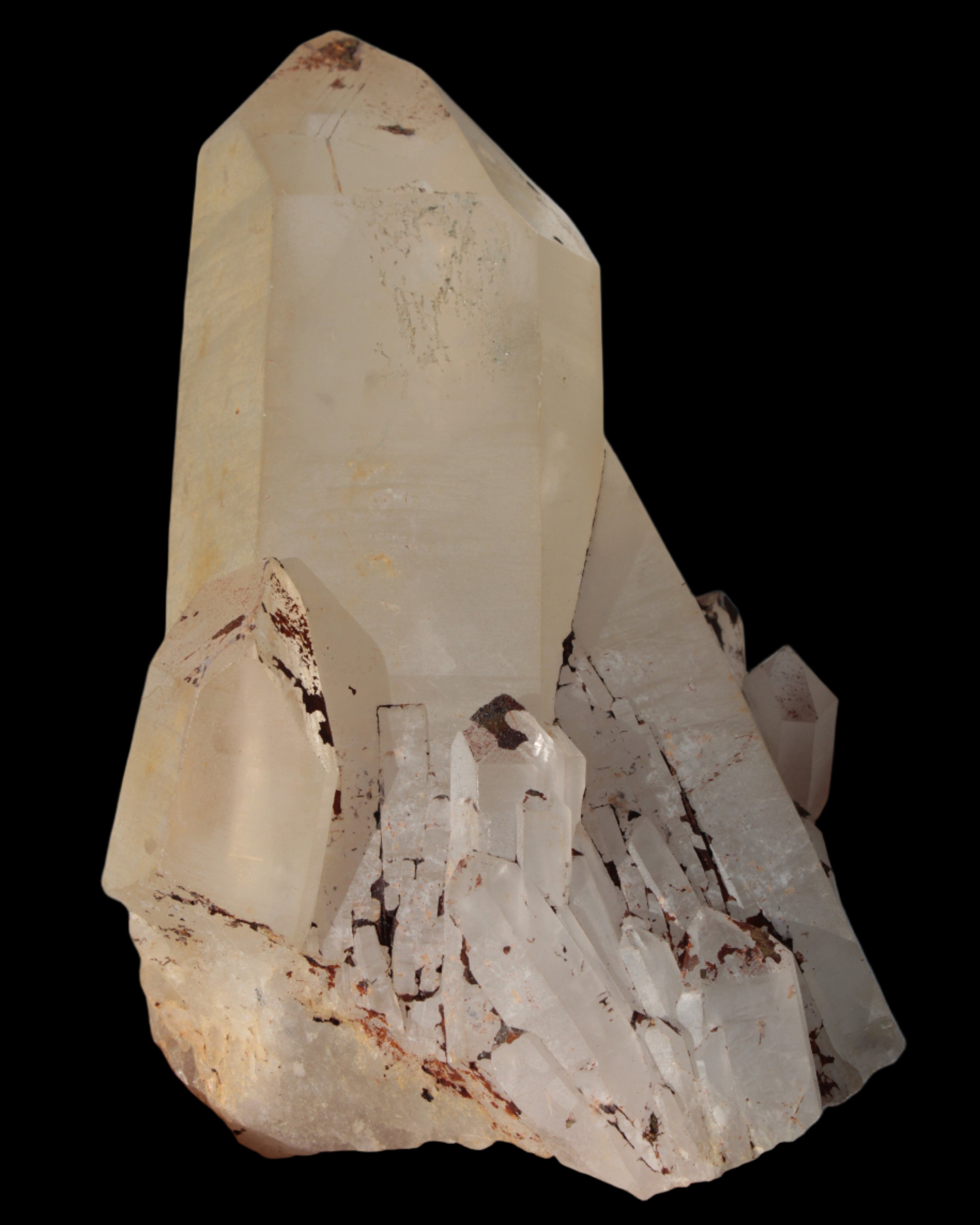 Quartz crystal cluster 1370g in sunlight - Rocks and Things Store