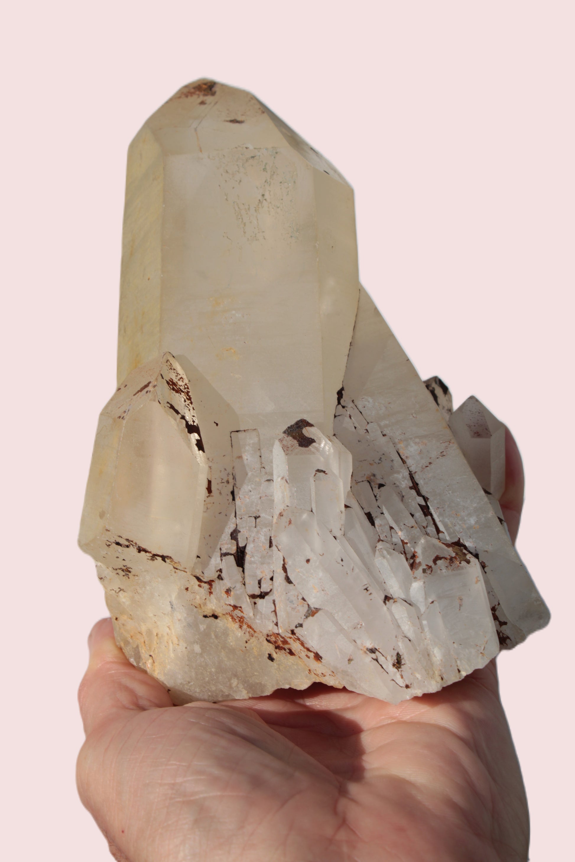 Quartz crystal cluster 1370g Rocks and Things