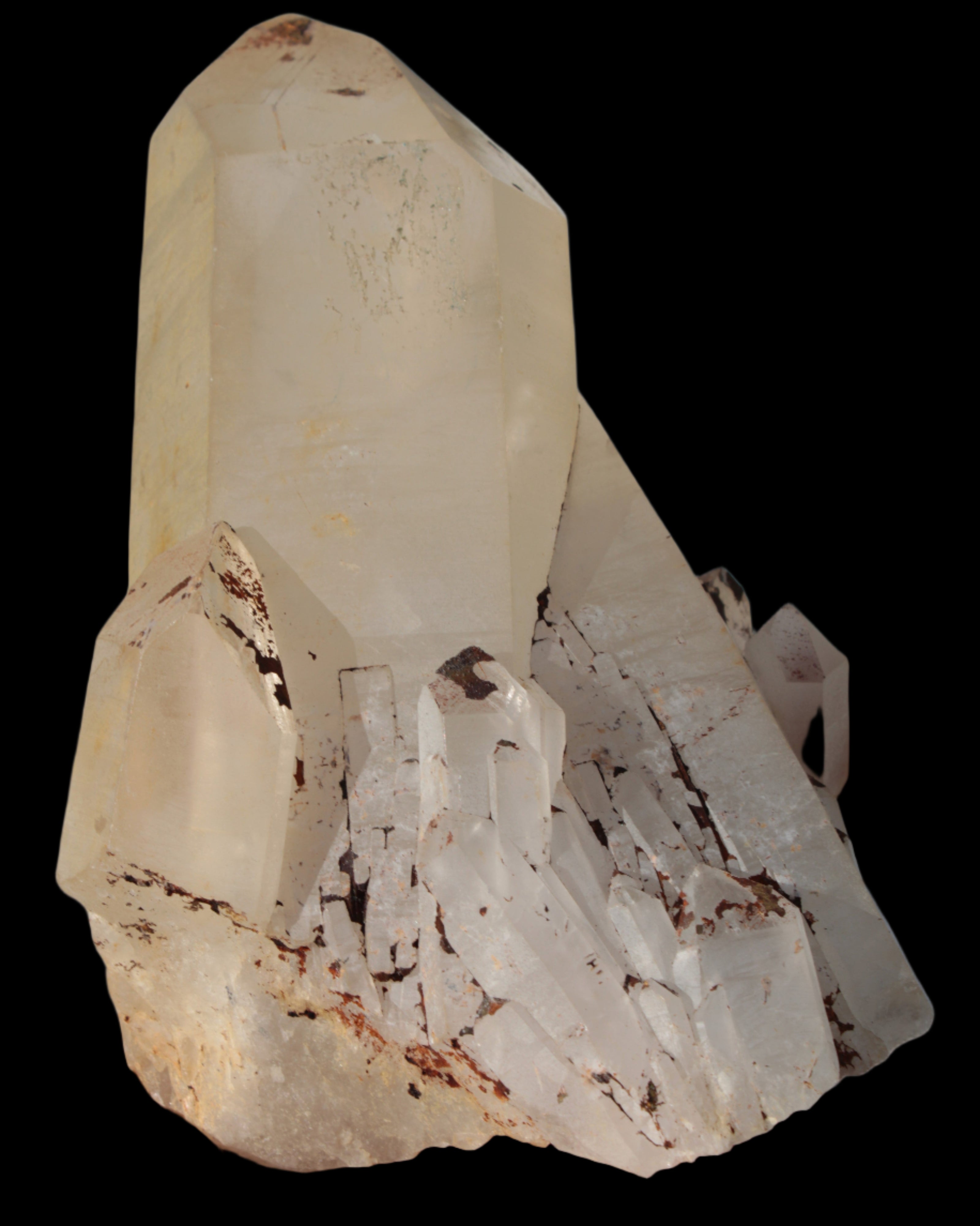 Quartz crystal cluster 1370g in sunlight - Rocks and Things Store