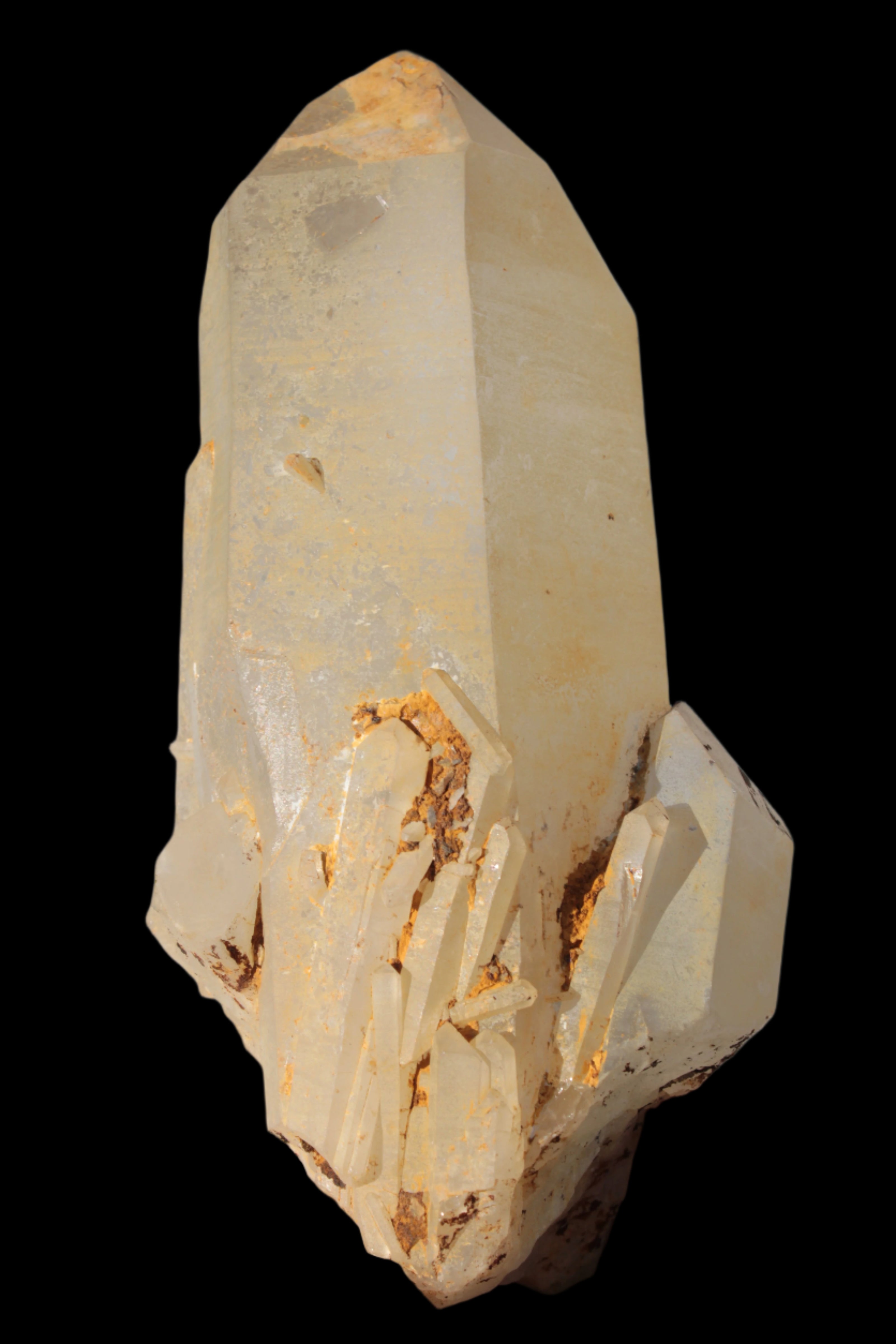 Quartz crystal cluster 1370g in sunlight - Rocks and Things Store