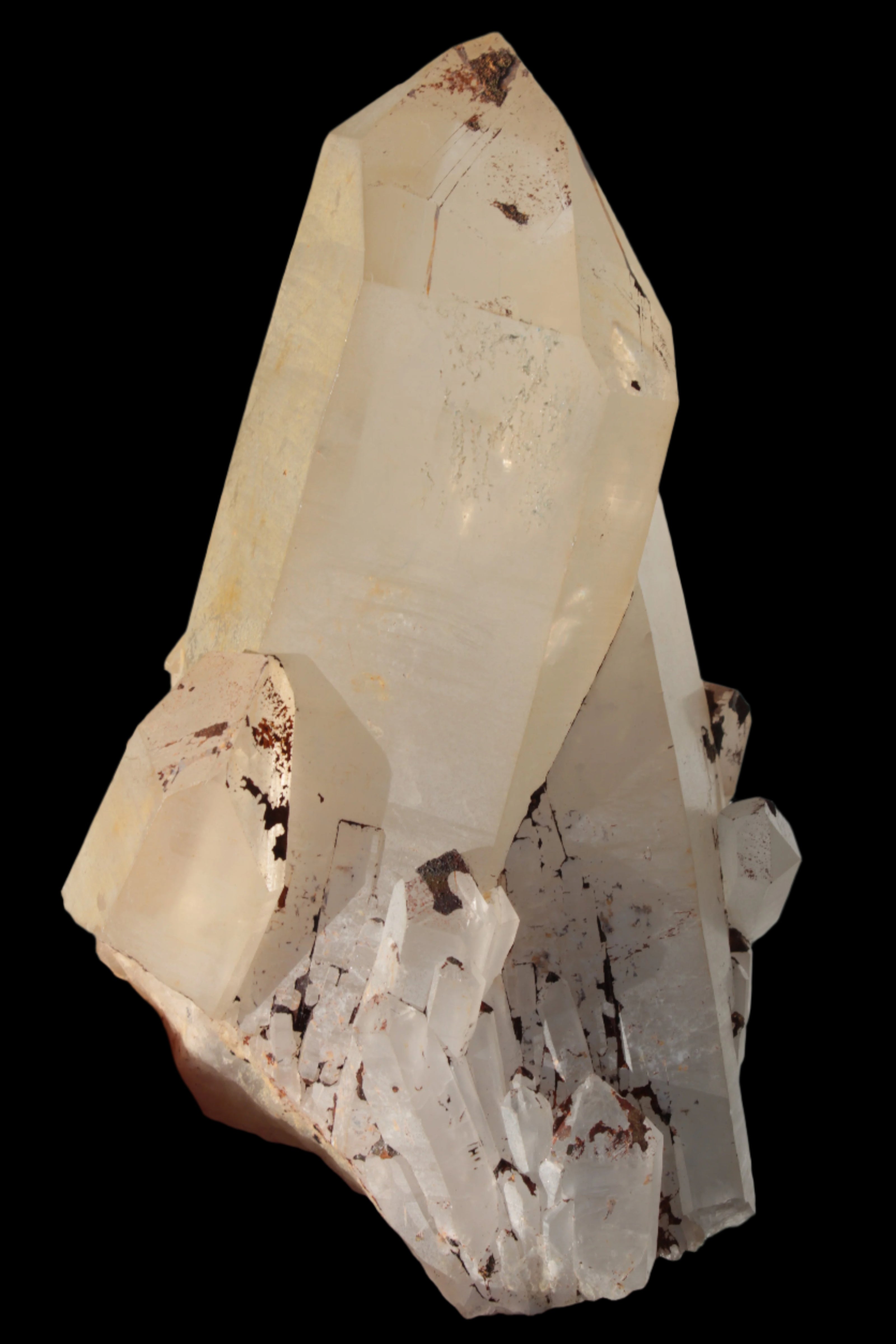 Quartz crystal cluster 1370g in sunlight - Rocks and Things Store