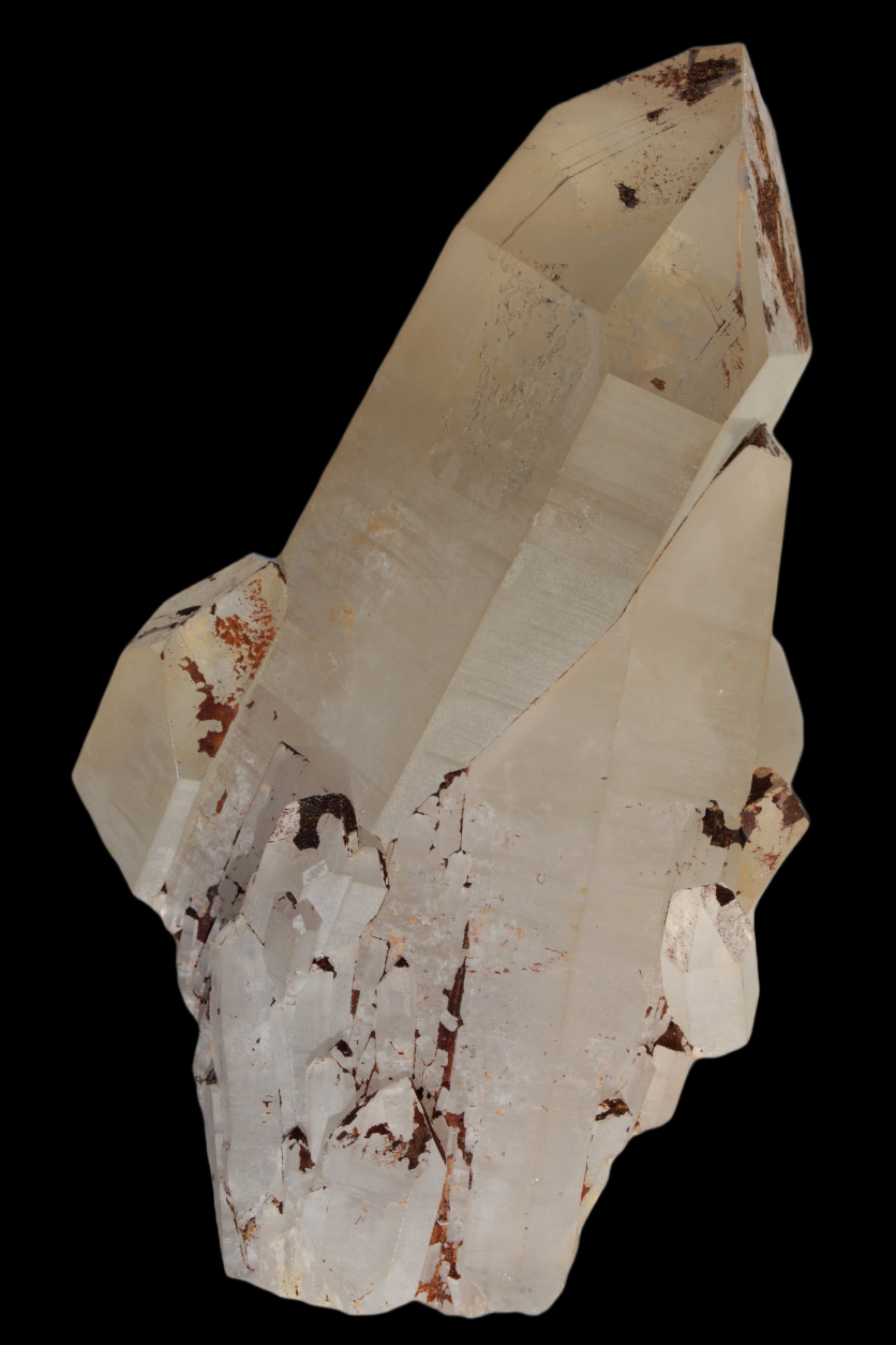 Quartz crystal cluster 1370g in sunlight - Rocks and Things Store