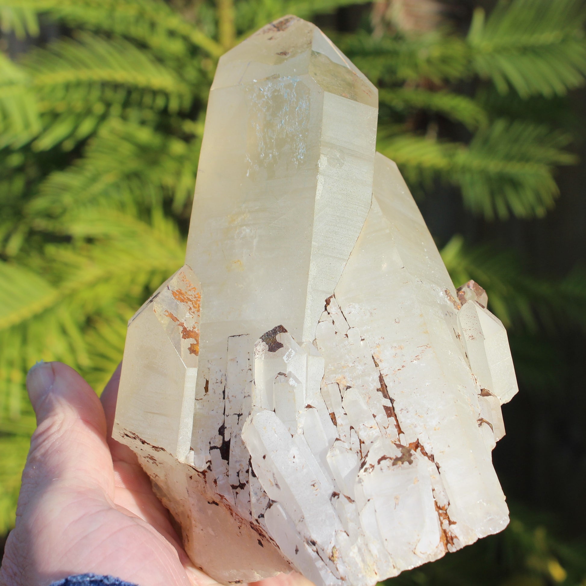 Quartz crystal cluster 1370g Rocks and Things