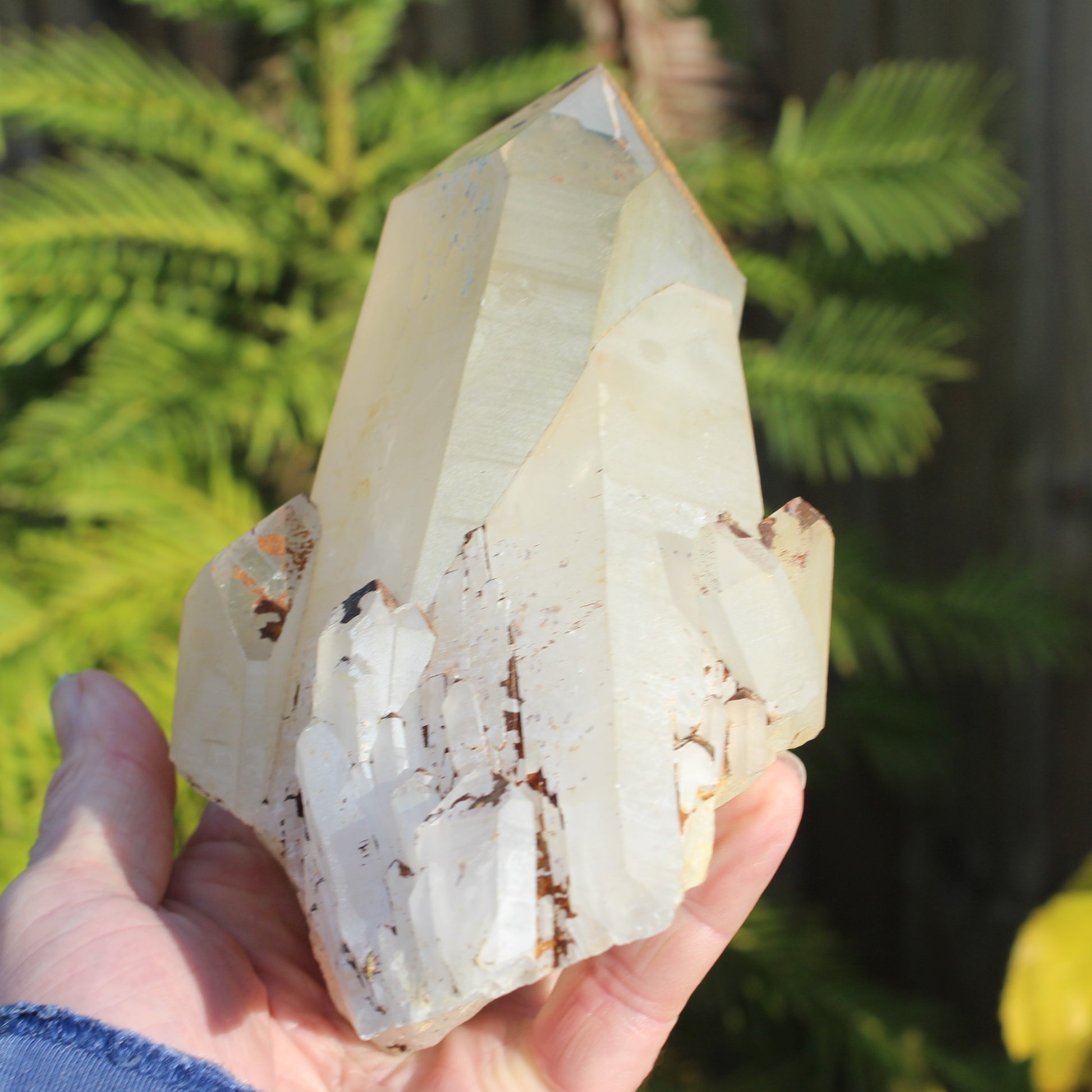 Quartz crystal cluster 1370g Rocks and Things