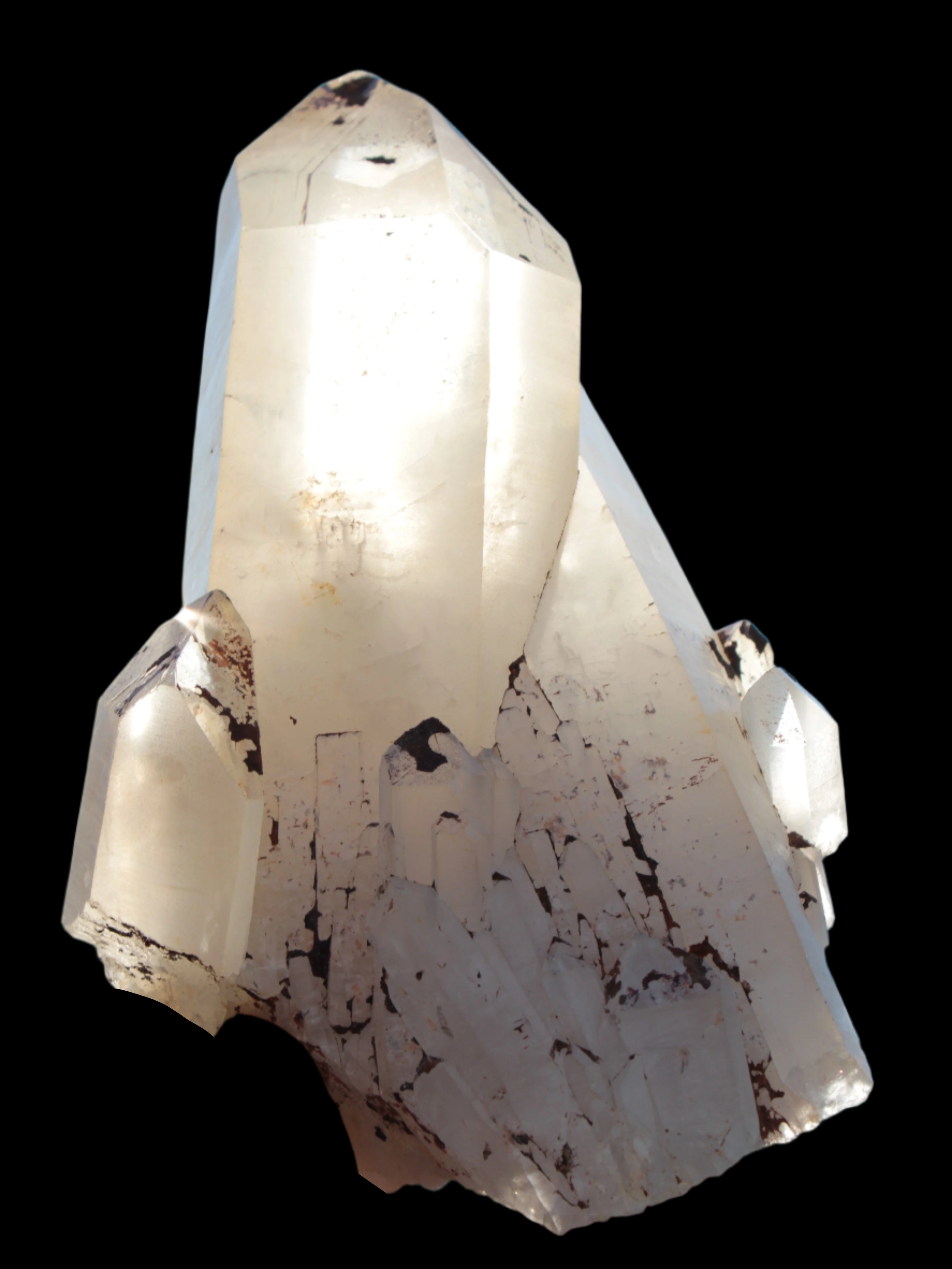Quartz crystal cluster 1370g in sunlight - Rocks and Things Store