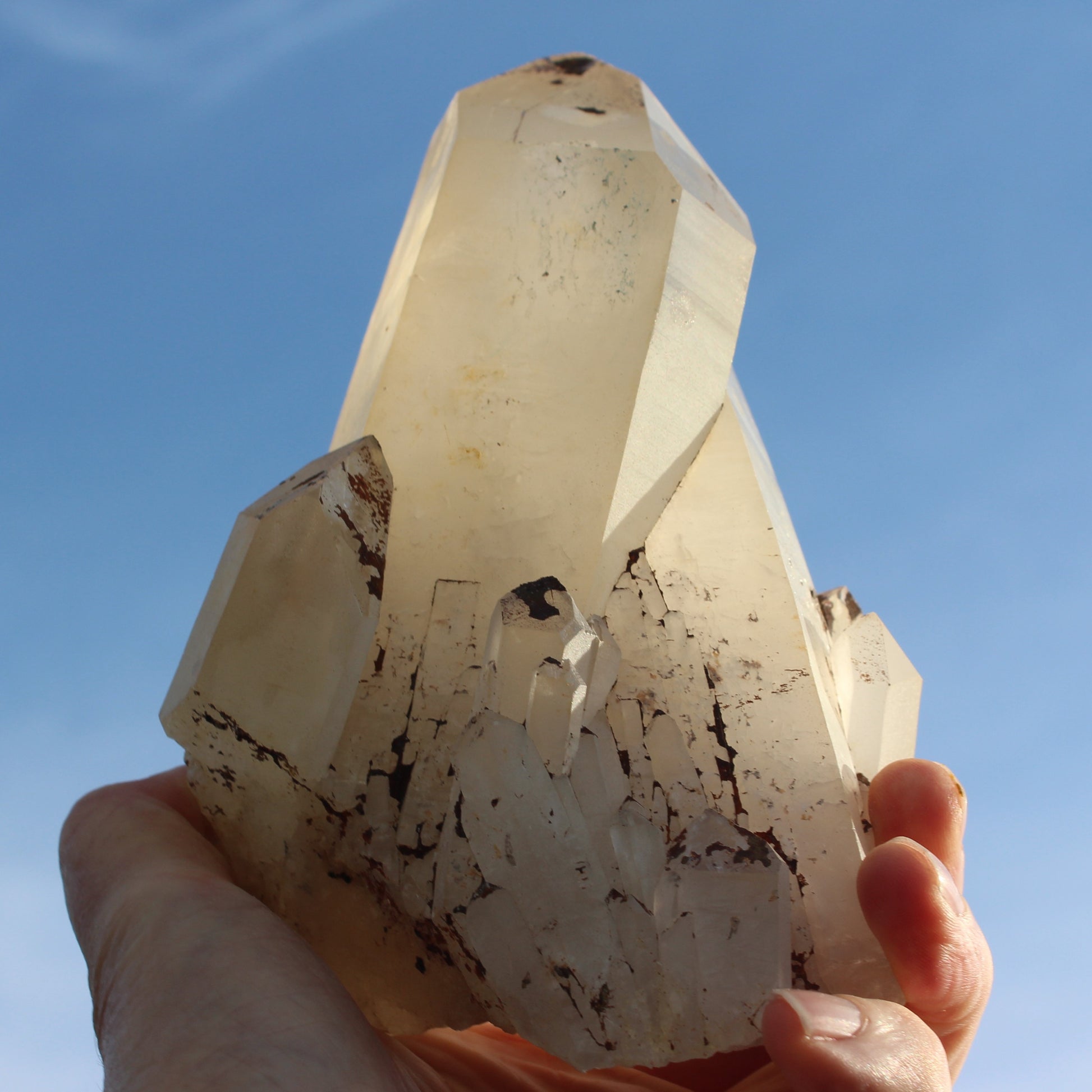 Quartz crystal cluster 1370g Rocks and Things