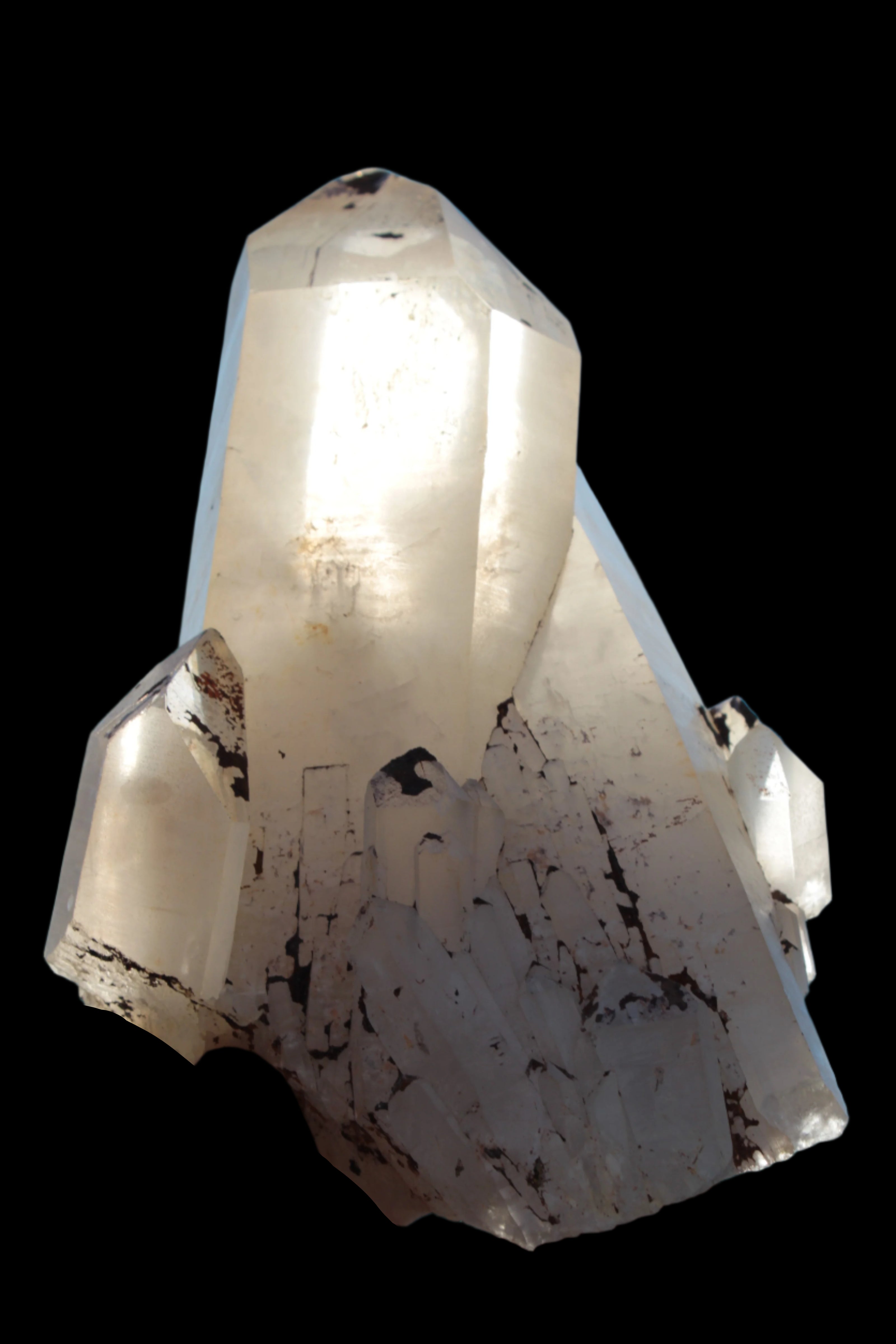 Quartz crystal cluster 1370g in sunlight - Rocks and Things Store