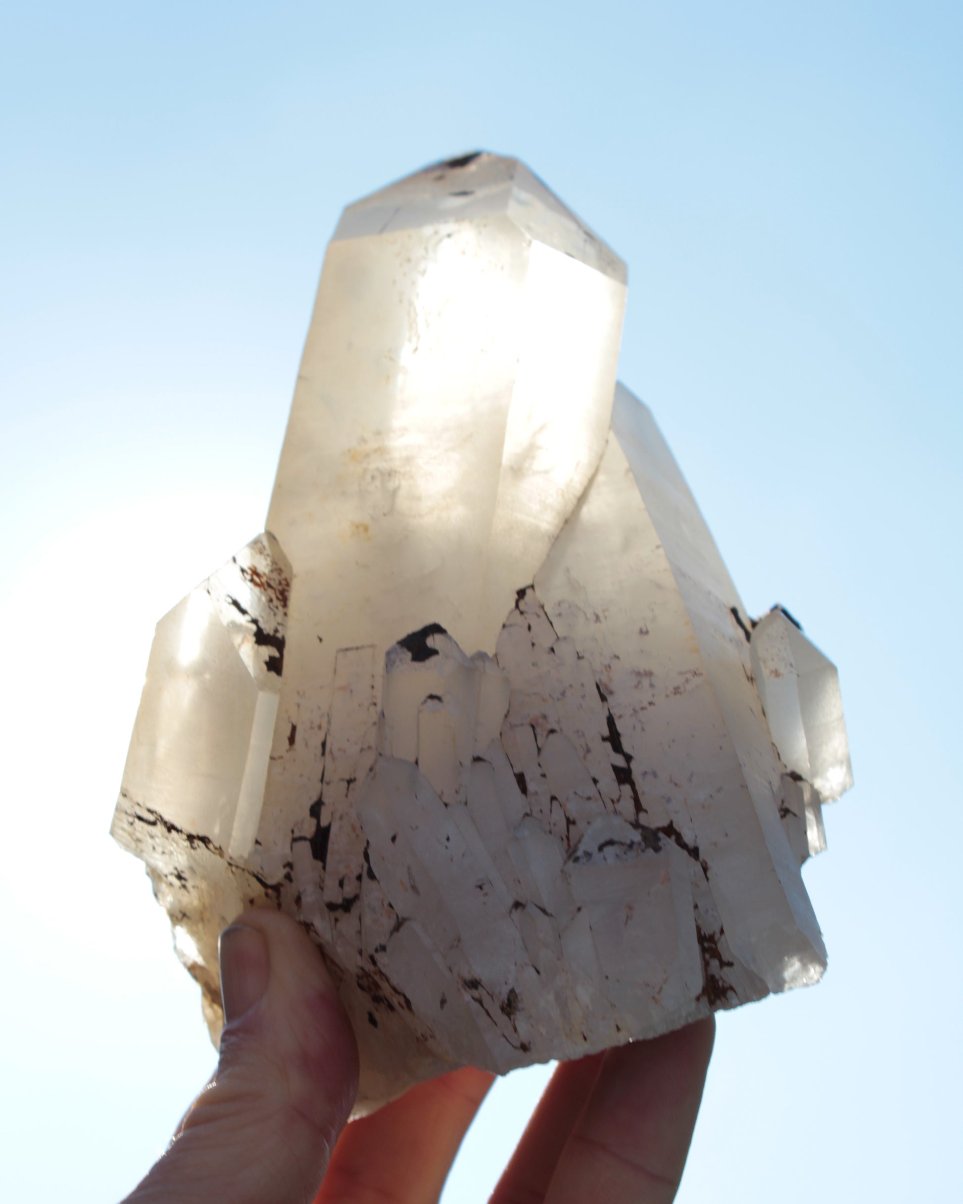 Quartz crystal cluster 1370g Rocks and Things