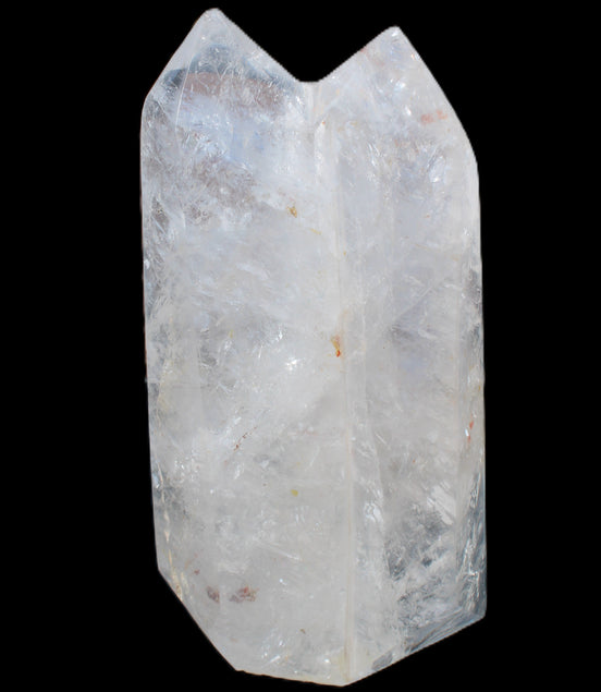 Clear Quartz double-pillar obelisk 1655g in sunlight - Rocks and Things Store