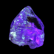 Fenster Diamond Quartz with petroleum fluorescence 25-29mm 3-6g in UV light - Rocks and Things Store