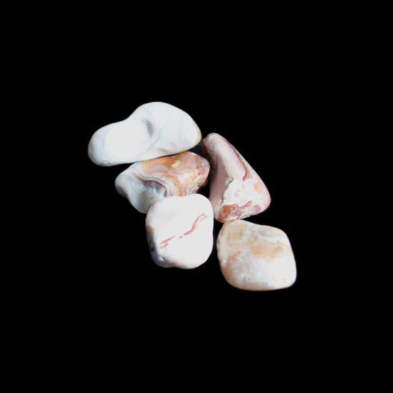 Persian Silk Agate 5 tiny polished stones 7g in sunlight - Rocks and Things Store