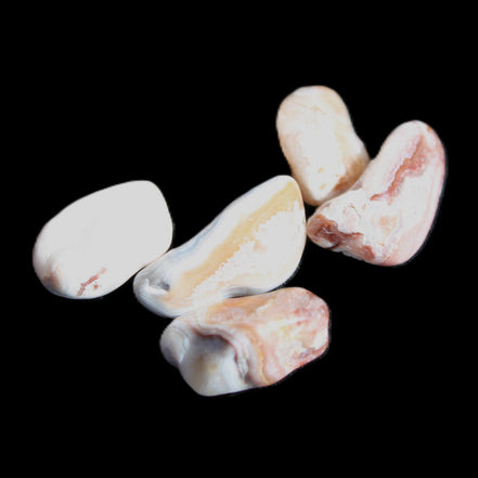 Persian Silk Agate 5 tiny polished stones 7g in sunlight - Rocks and Things Store