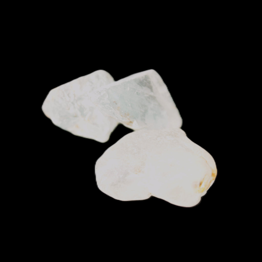 Blue Imperial Topaz 3 crystals from Brazil 10-12g in sunlight
