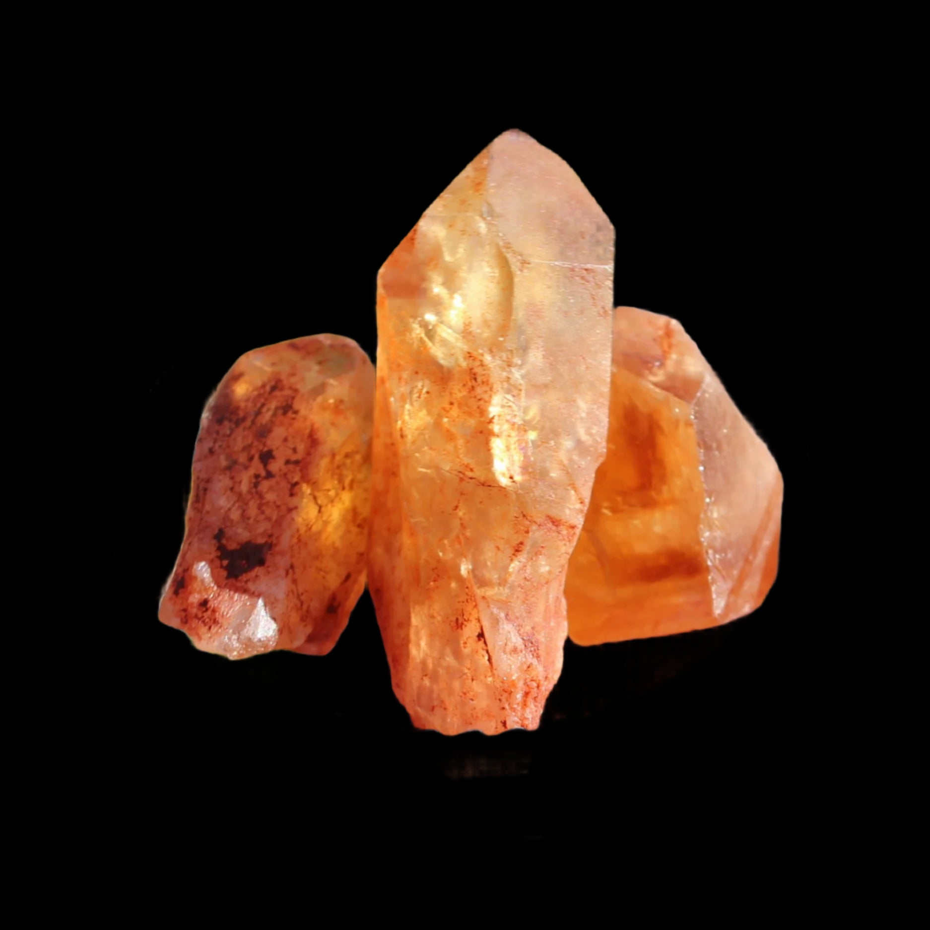 Golden Citrine 3 crystals from Himalaya 18-20g in sunshine - Rocks and Things Store