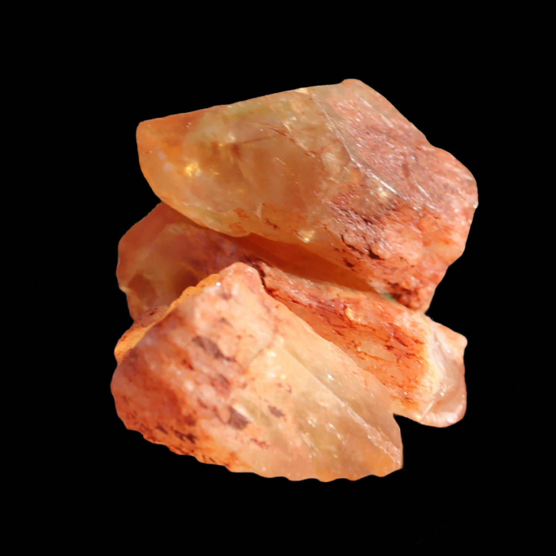 Golden Citrine 3 crystals from Himalaya 18-20g in sunshine - Rocks and Things Store