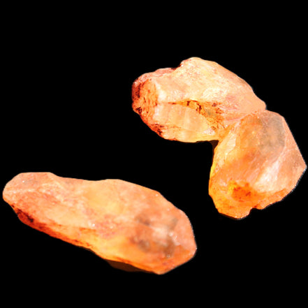 Golden Citrine 3 crystals from Himalaya 18g in sunlight - Rocks and Things Store