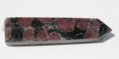 Garnet with Astrophyllite wand 119g