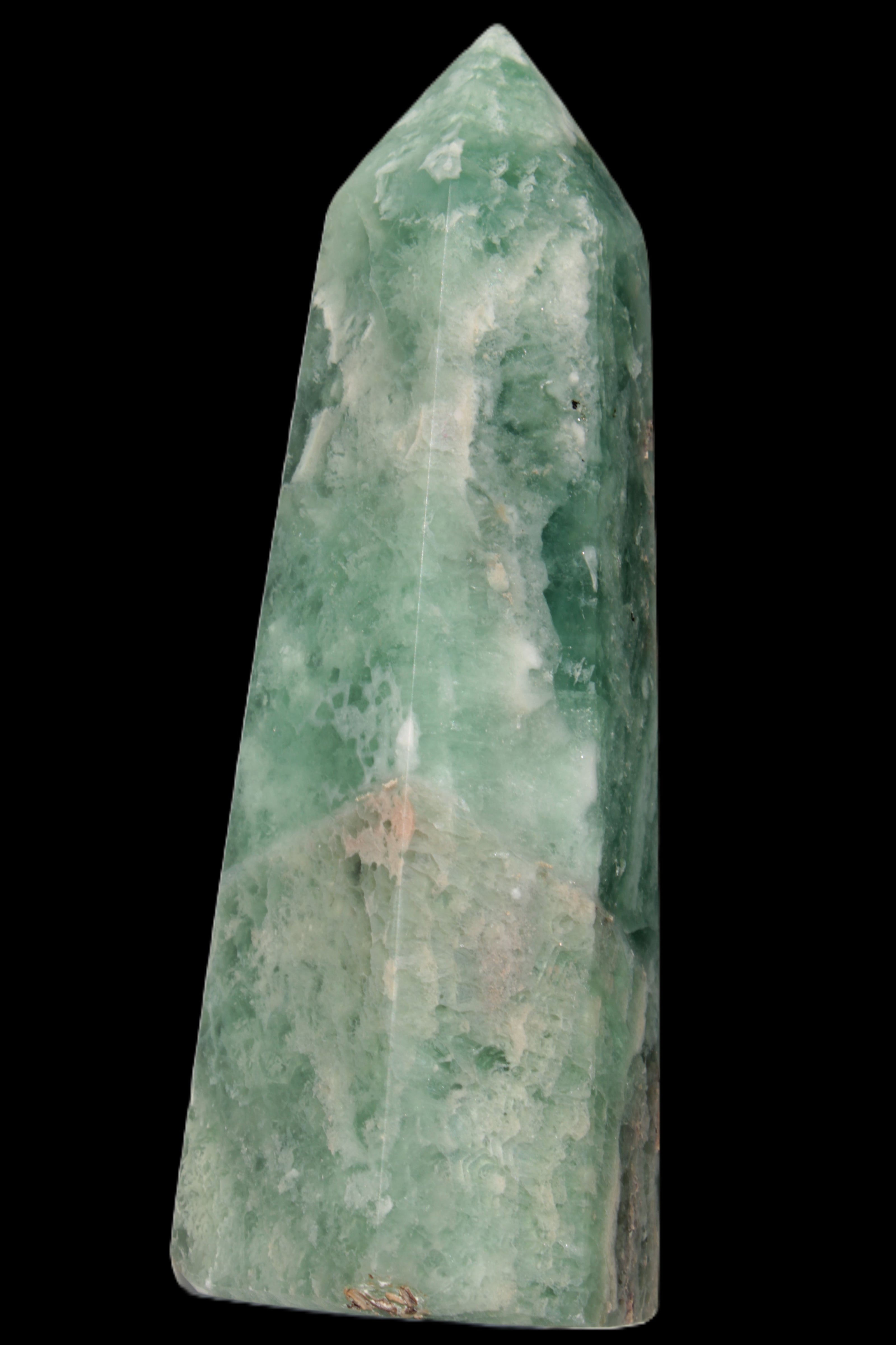 Green Fluorite obelisk 707g in sunlight,  Rocks and Things Store
