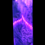 Green Fluorite obelisk 707g in UV light,  Rocks and Things Store