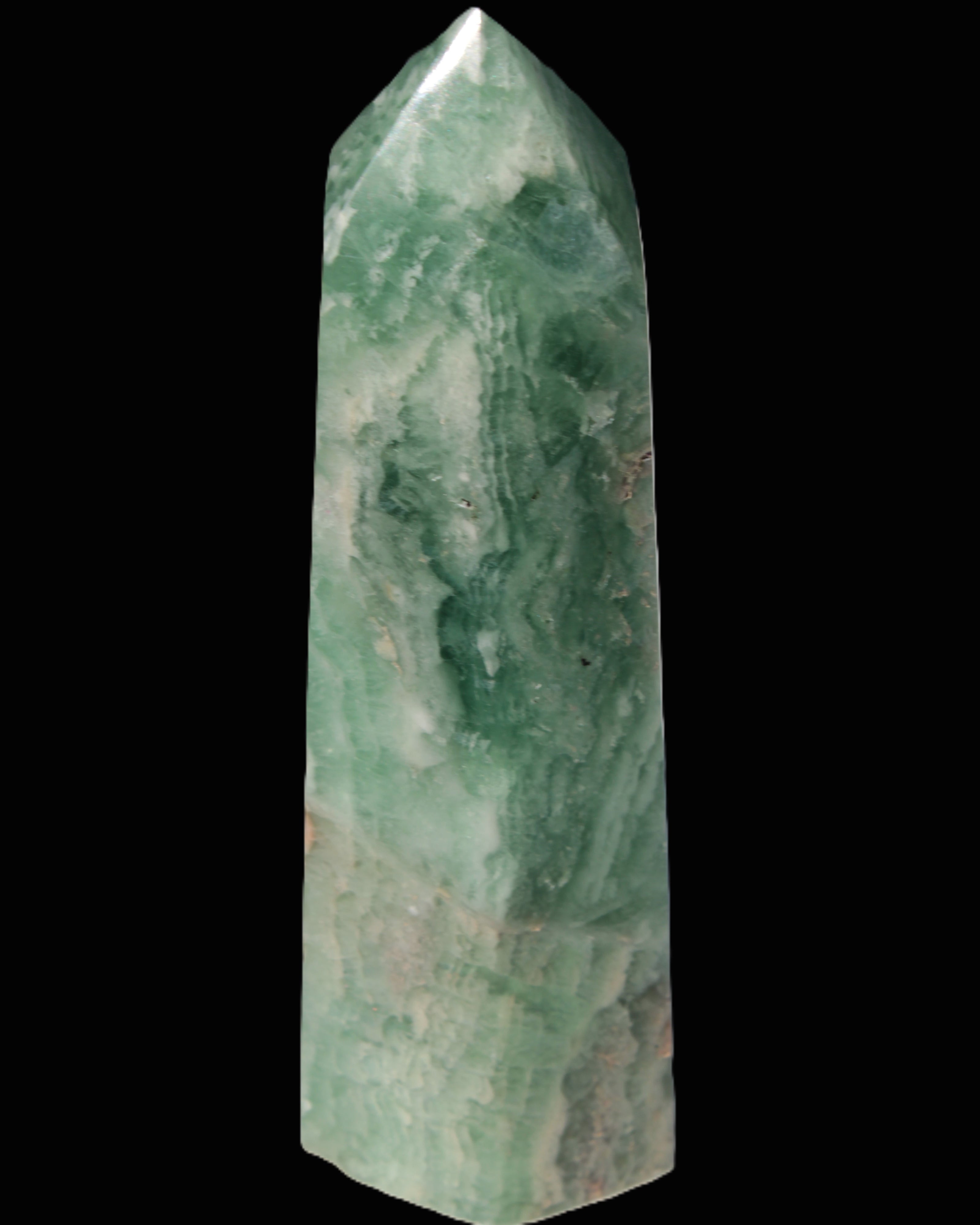 Green Fluorite obelisk 707g Rocks and Things