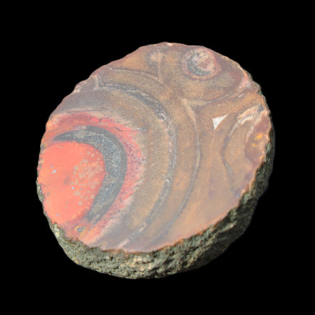 Warring States Carnelian red silk banded Agate 84g in sunlight - Rocks and Things Store
