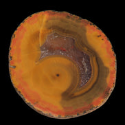 Warring States Carnelian red and yellow silk banded Agate 71g - Rocks and Things Store