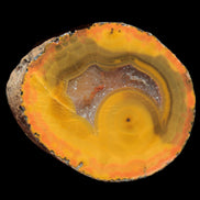 Warring States Carnelian red and yellow silk banded Agate 71g - Rocks and Things Store