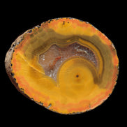 Warring States Carnelian red and yellow silk banded Agate 71g - Rocks and Things Store