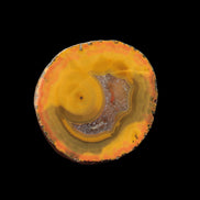 Warring States Carnelian red and yellow silk banded Agate 71g - Rocks and Things Store