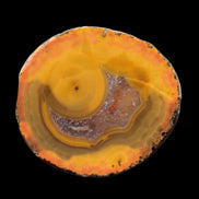 Warring States Carnelian red and yellow silk banded Agate 71g - Rocks and Things Store