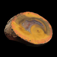 Warring States Carnelian red and yellow silk banded Agate 71g - Rocks and Things Store