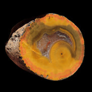 Warring States Carnelian red and yellow silk banded Agate 71g - Rocks and Things Store