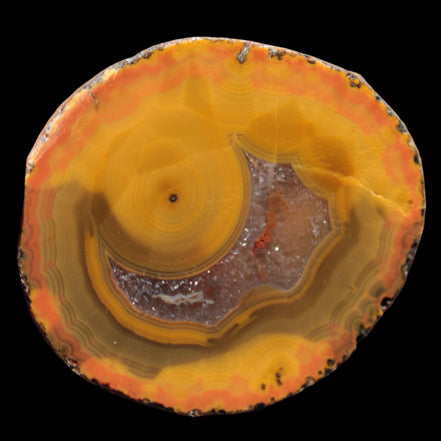 Warring States Carnelian red and yellow silk banded Agate 71g - Rocks and Things Store
