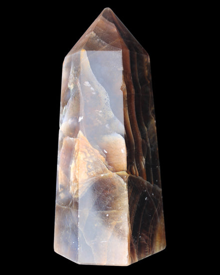Dark Fluorite obelisk 180*76mm 1775g in sunlight - Rocks and Things Store