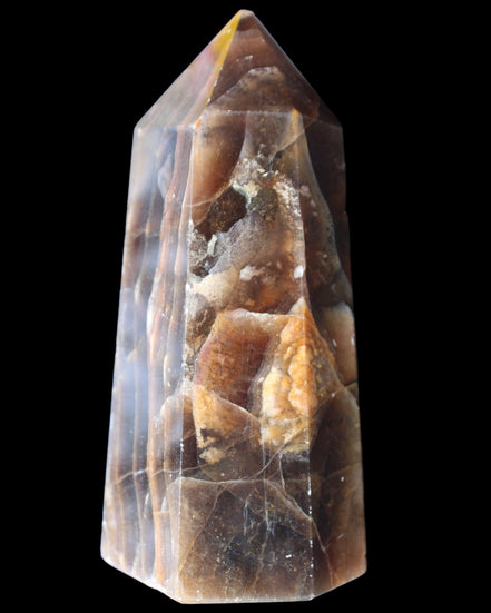 Dark Fluorite obelisk 180*76mm 1775g in sunlight - Rocks and Things Store