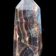 Dark Fluorite obelisk 180*76mm 1775g in sunlight - Rocks and Things Store