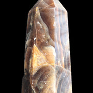Dark Fluorite obelisk 180*76mm 1775g in sunlight - Rocks and Things Store