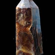 Dark Fluorite obelisk 180*76mm 1775g in sunlight - Rocks and Things Store