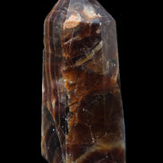 Dark Fluorite obelisk 180*76mm 1775g in sunlight - Rocks and Things Store