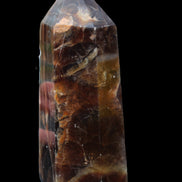 Dark Fluorite obelisk 180*76mm 1775g in sunlight - Rocks and Things Store