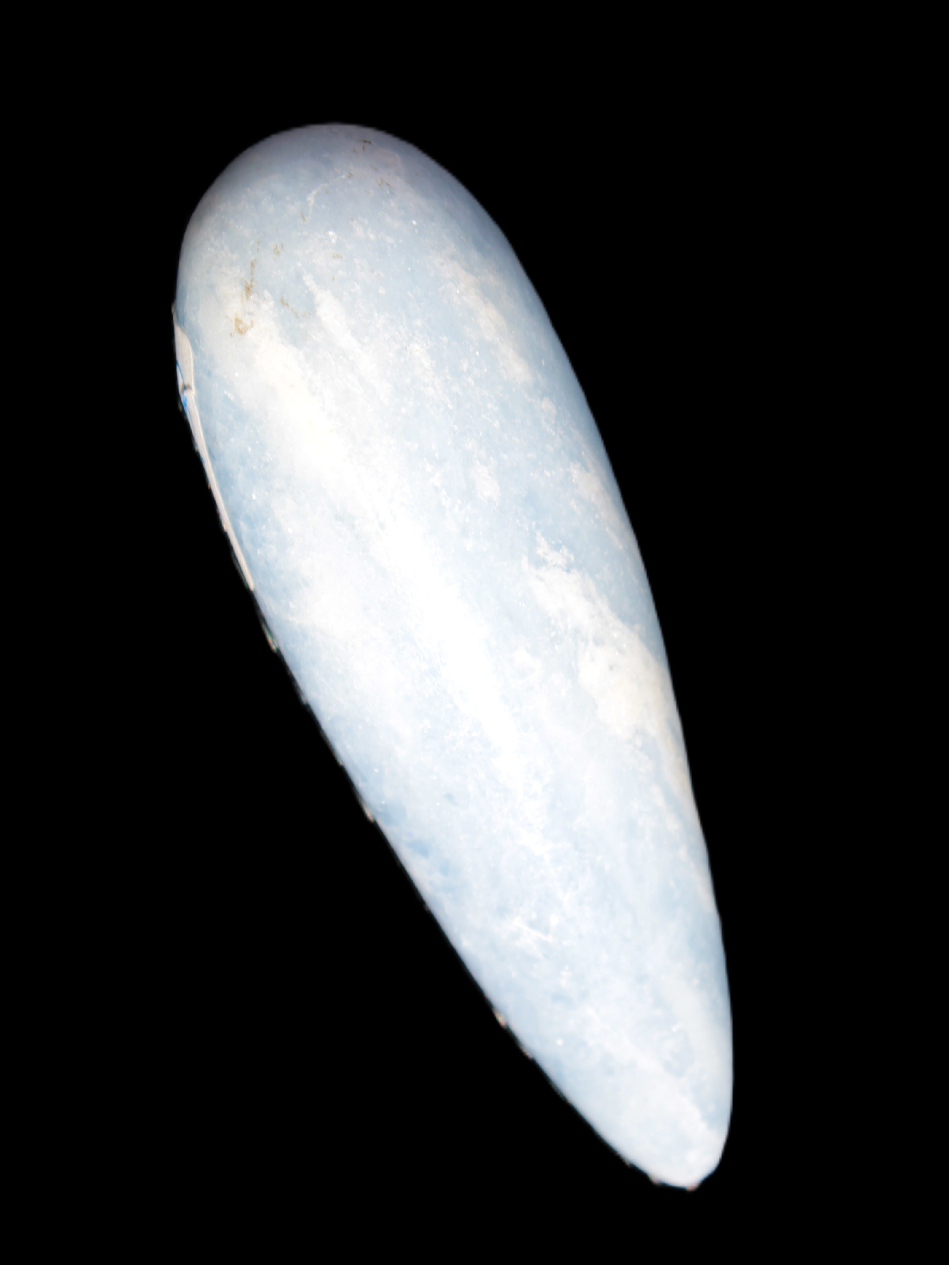 Celestite hand-carved massage wand, various sizes Rocks and Things Store