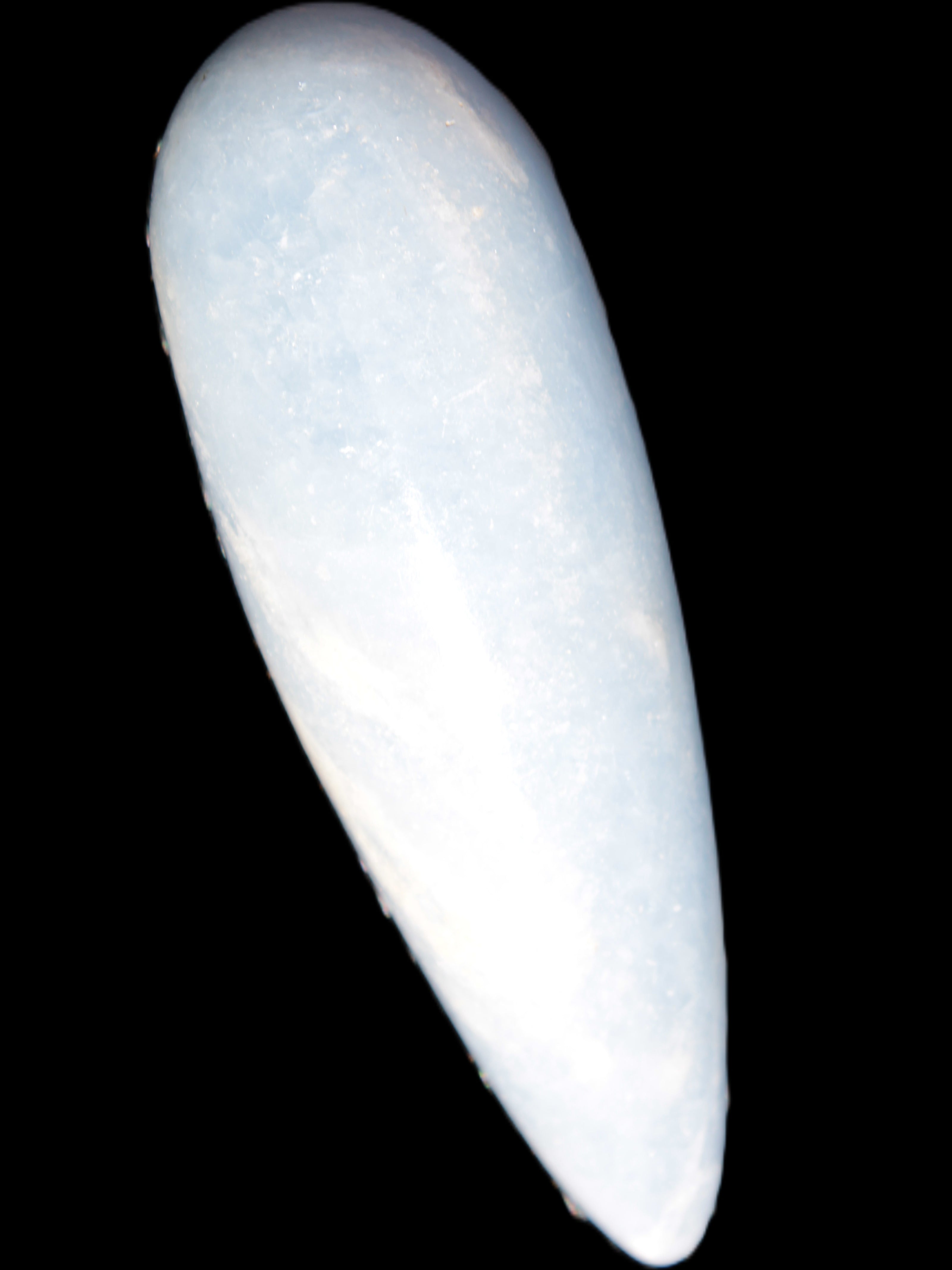 Celestite hand-carved massage wand, various sizes Rocks and Things Store